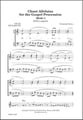 Chant Alleluias for the Gospel Procession SATB choral sheet music cover